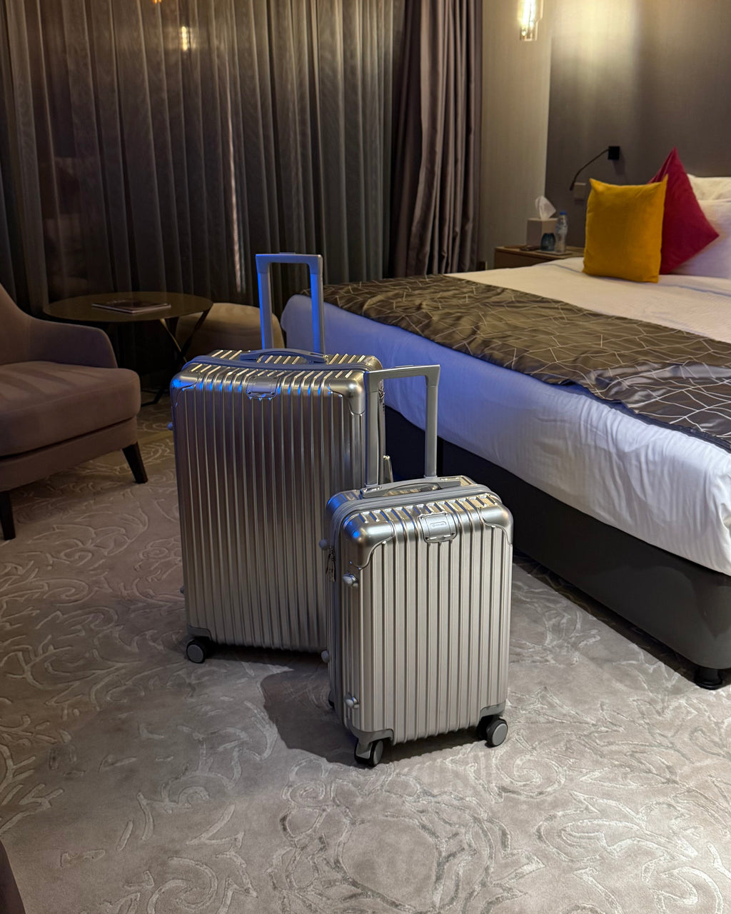 SET de 4 valises - Silver