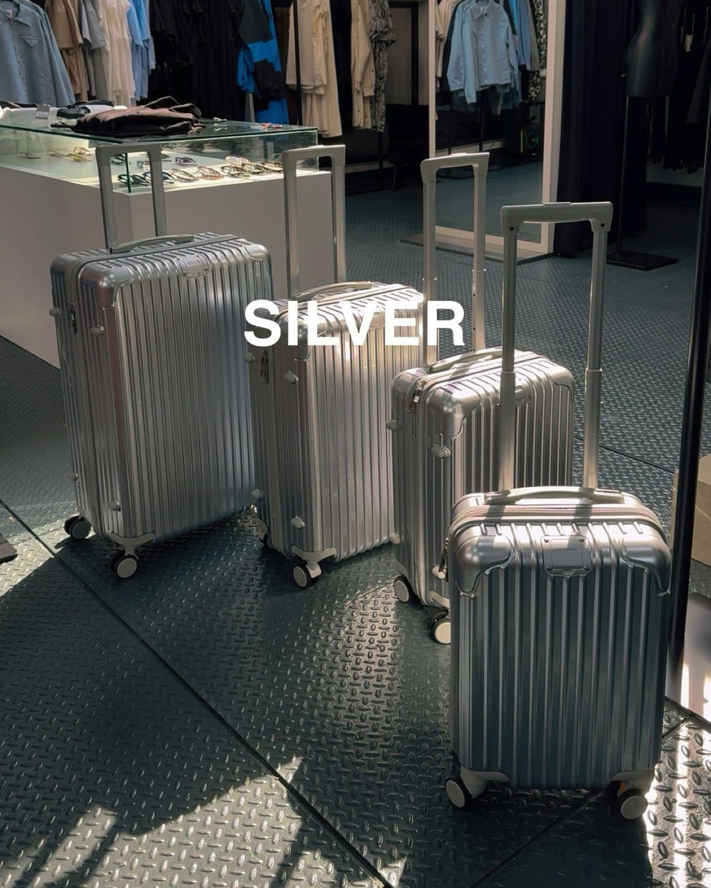 SET de 4 valises - Silver