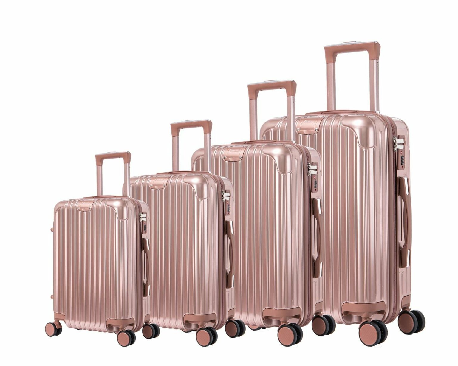 SET de 4 valises - Rose Gold