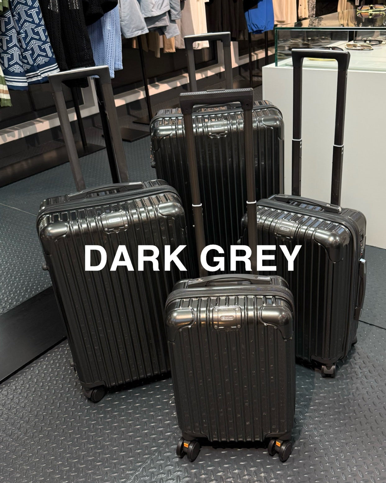SET de 4 valises - Dark Grey