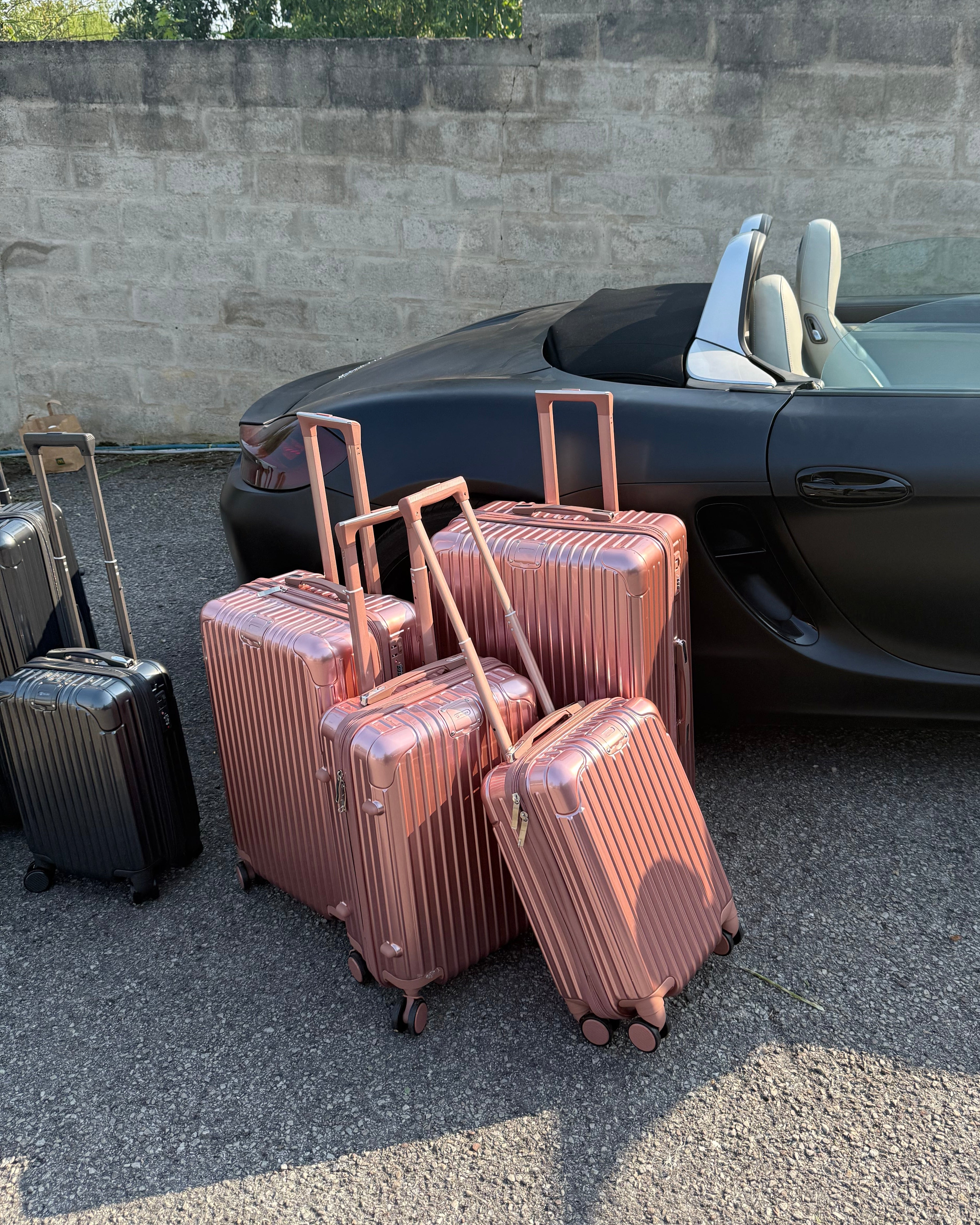 SET de 4 valises - Rose Gold